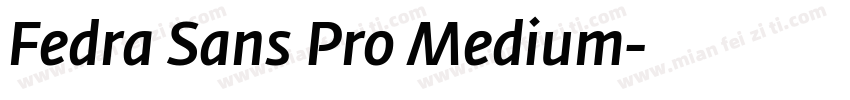 Fedra Sans Pro Medium字体转换